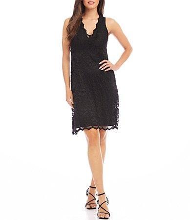 Karen Kane Women's Sleeveless Lace Dress, , Nylon/Rayon/Spandex Product Image