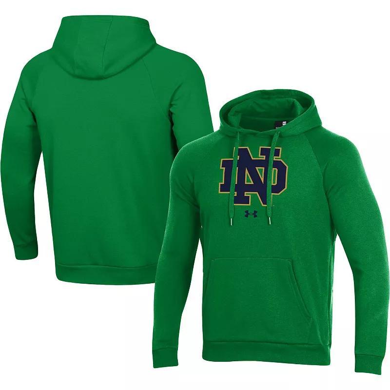 Mens Under Armour Notre Dame Fighting Irish Primary School Logo All Day Raglan Pullover Hoodie Product Image