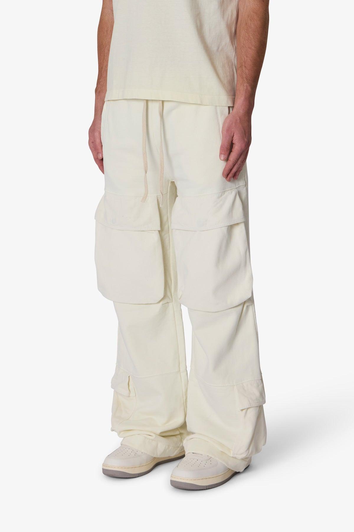 Front Cargo Sweatpants - Off White Product Image