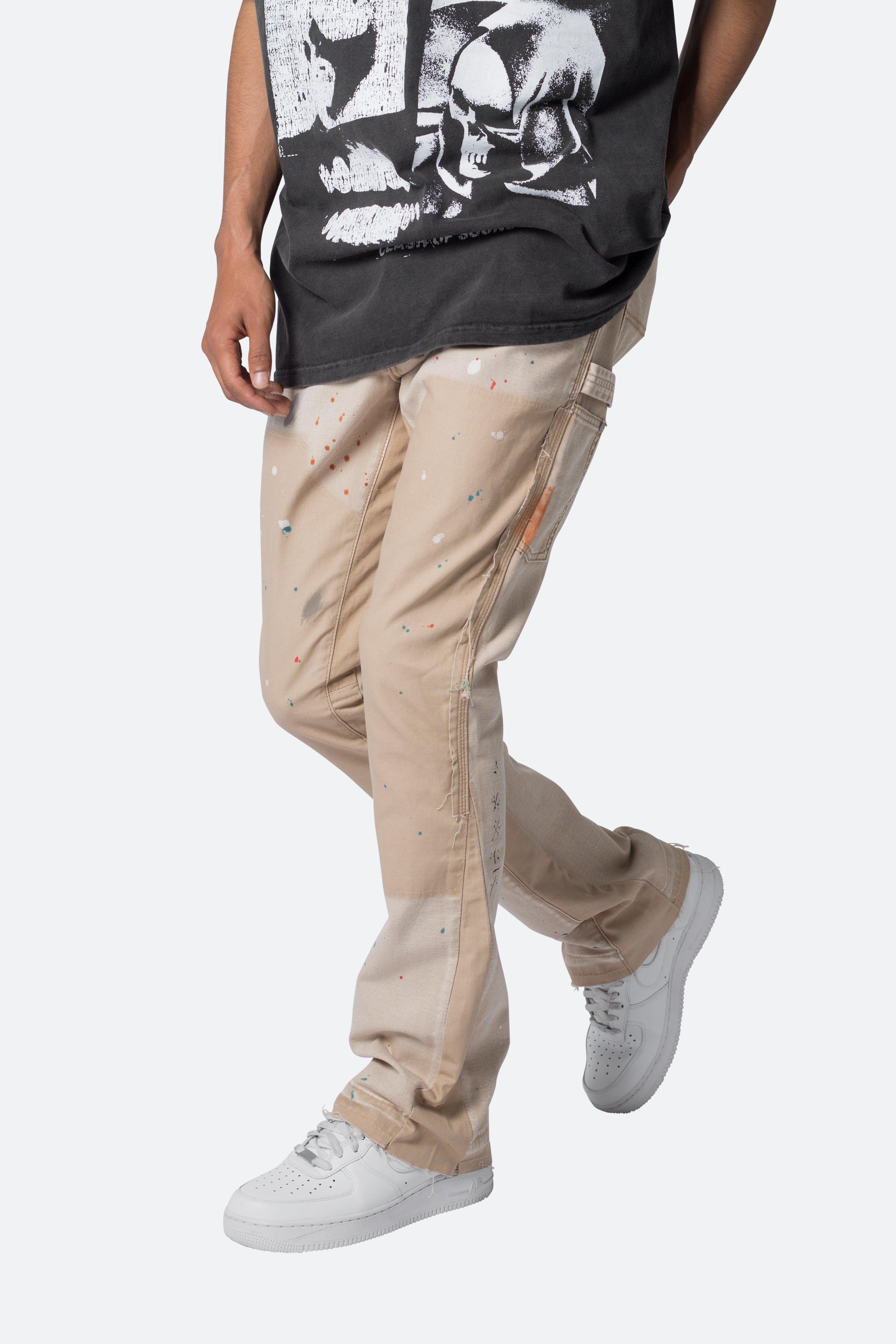 B243 Flare Denim - Khaki Product Image