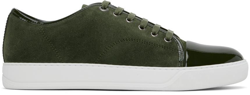 LANVIN Leather-suede Dbb1 Sneakers In Green Product Image