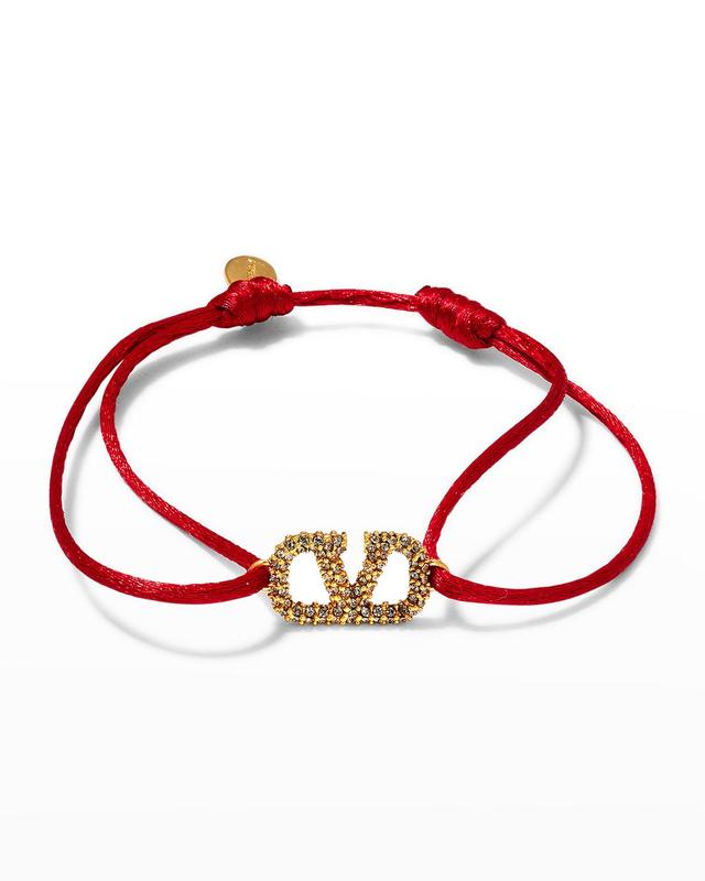 Valentino Garavani VLOGO Signature Pav Cord Bracelet Product Image