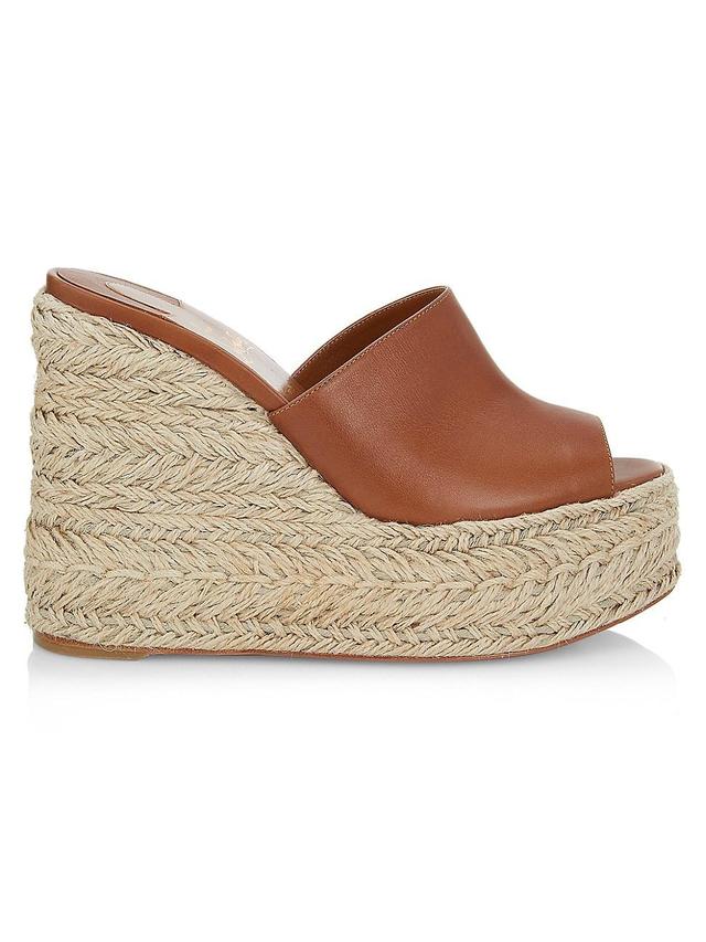 Womens Ariella Zeppa 130MM Leather Wedge Mules Product Image