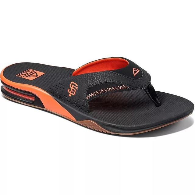 Mens REEF San Francisco Giants Fanning Bottle Opener Sandals Product Image