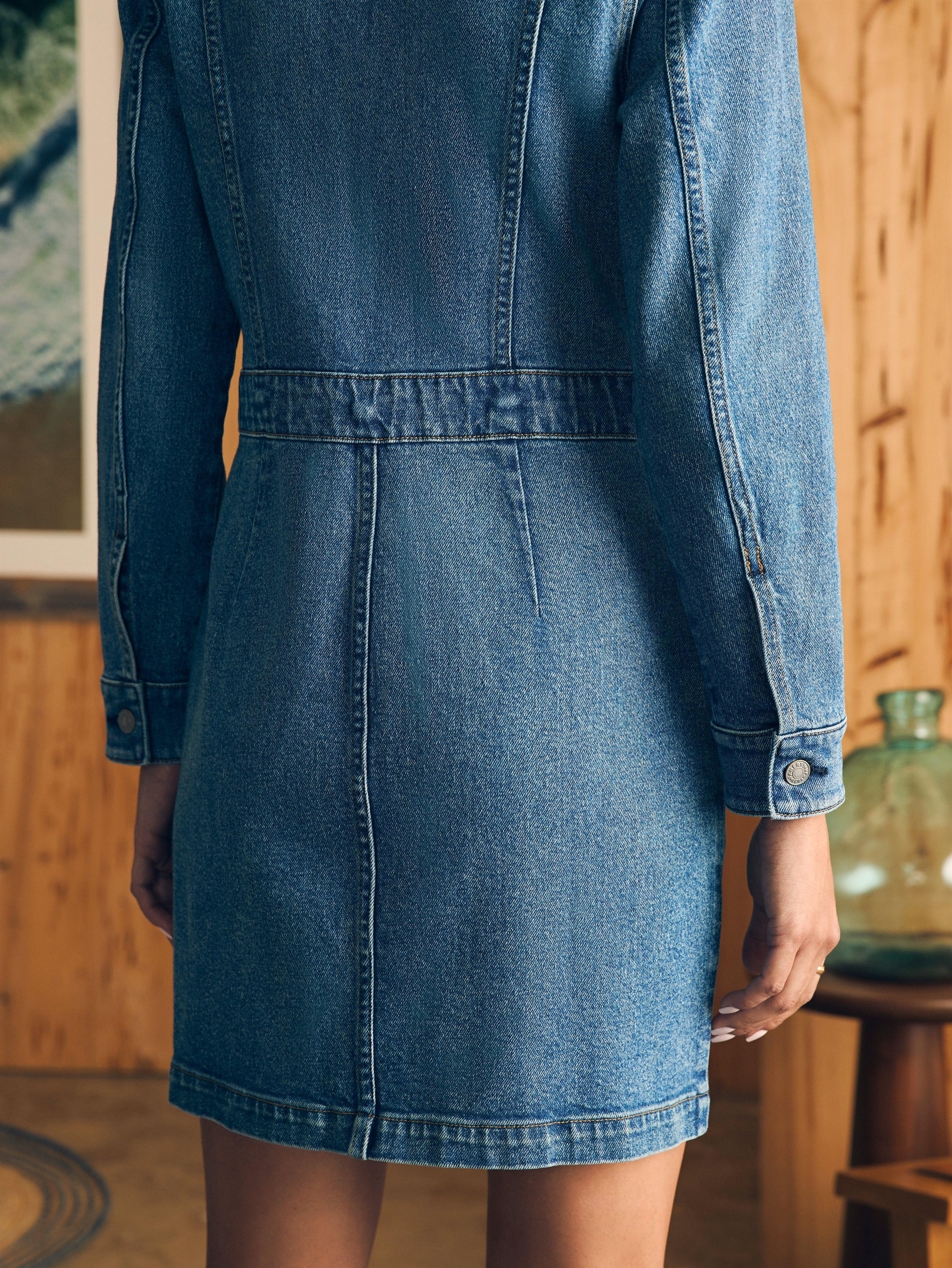 Michelle Denim Dress - Sea Bright Wash Female Product Image