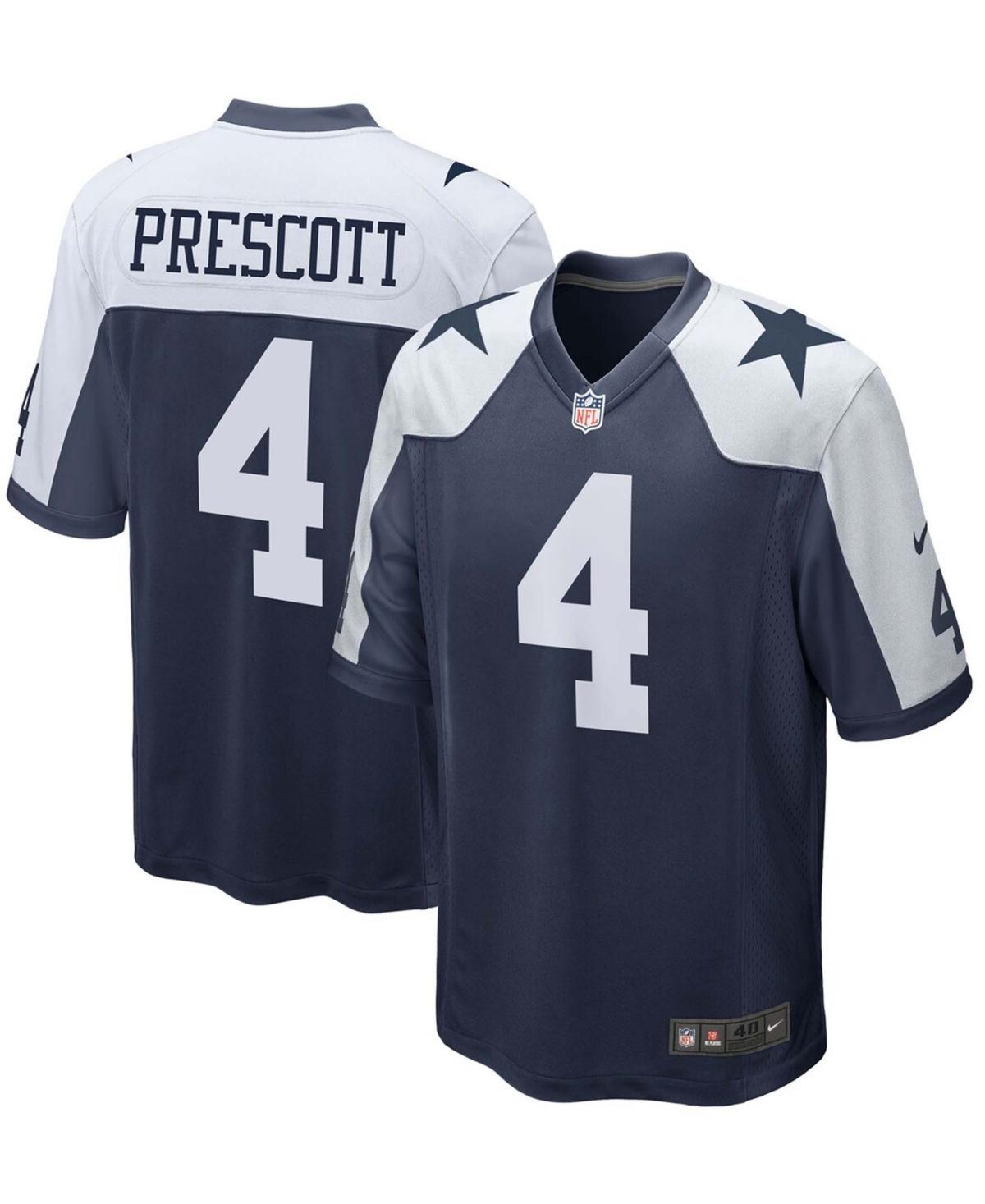 Mens Nike Dak Prescott Dallas Cowboys Alternate Game Team Jersey Blue Product Image