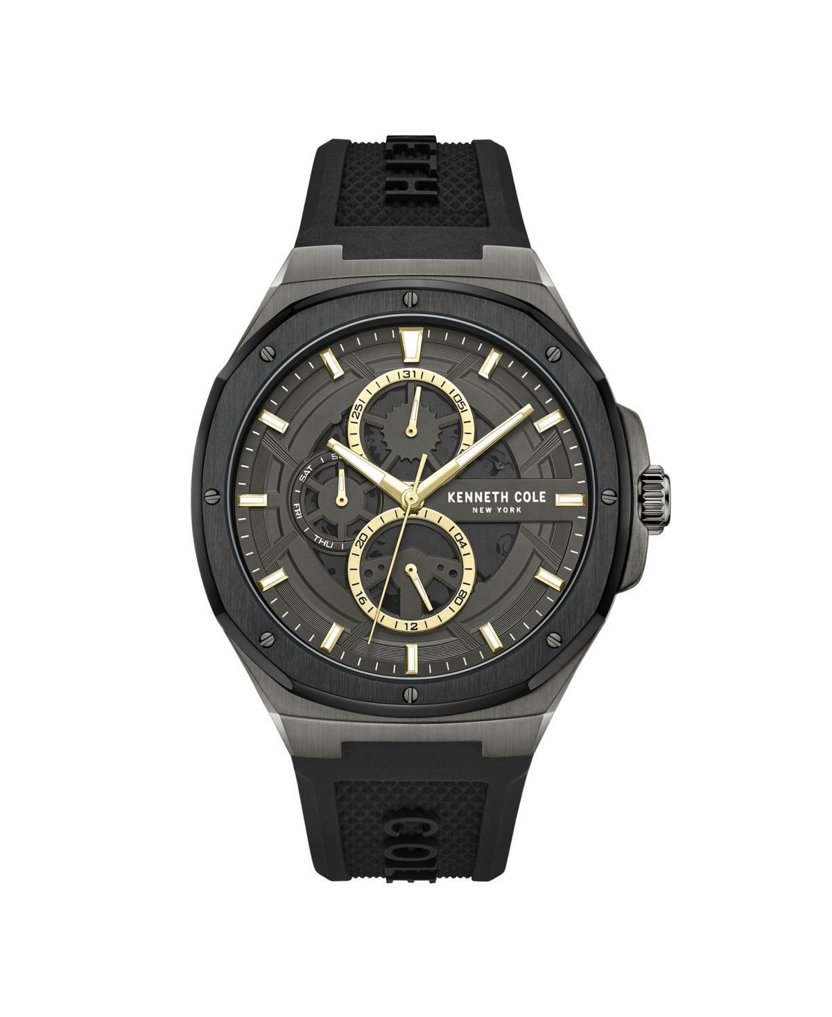 Kenneth Cole New York Mens Dress Sport Black Stainless Steel 43.5mm - Black Product Image