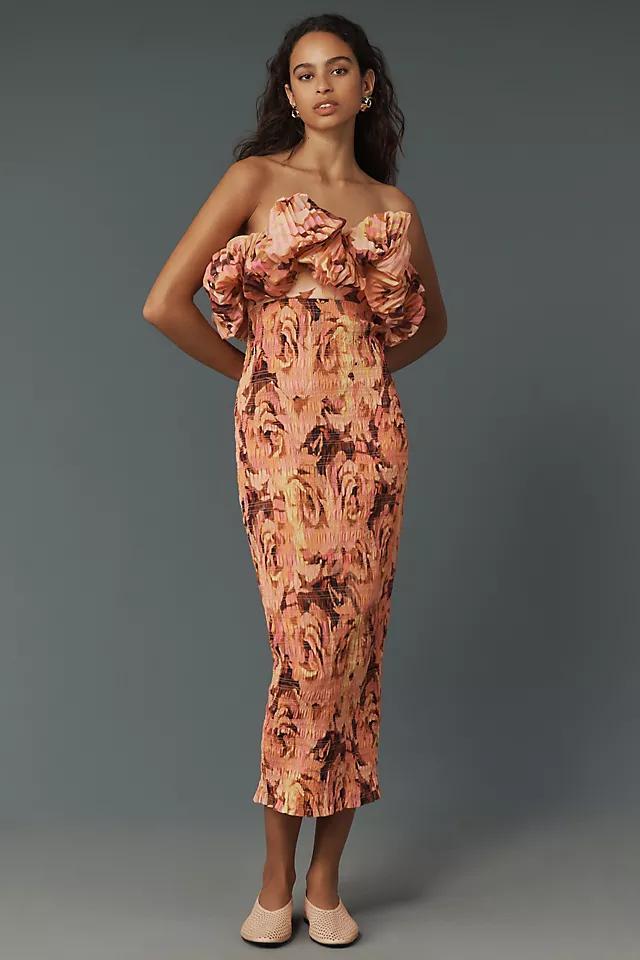 Acler Gallagher Strapless Slim Midi Dress Product Image