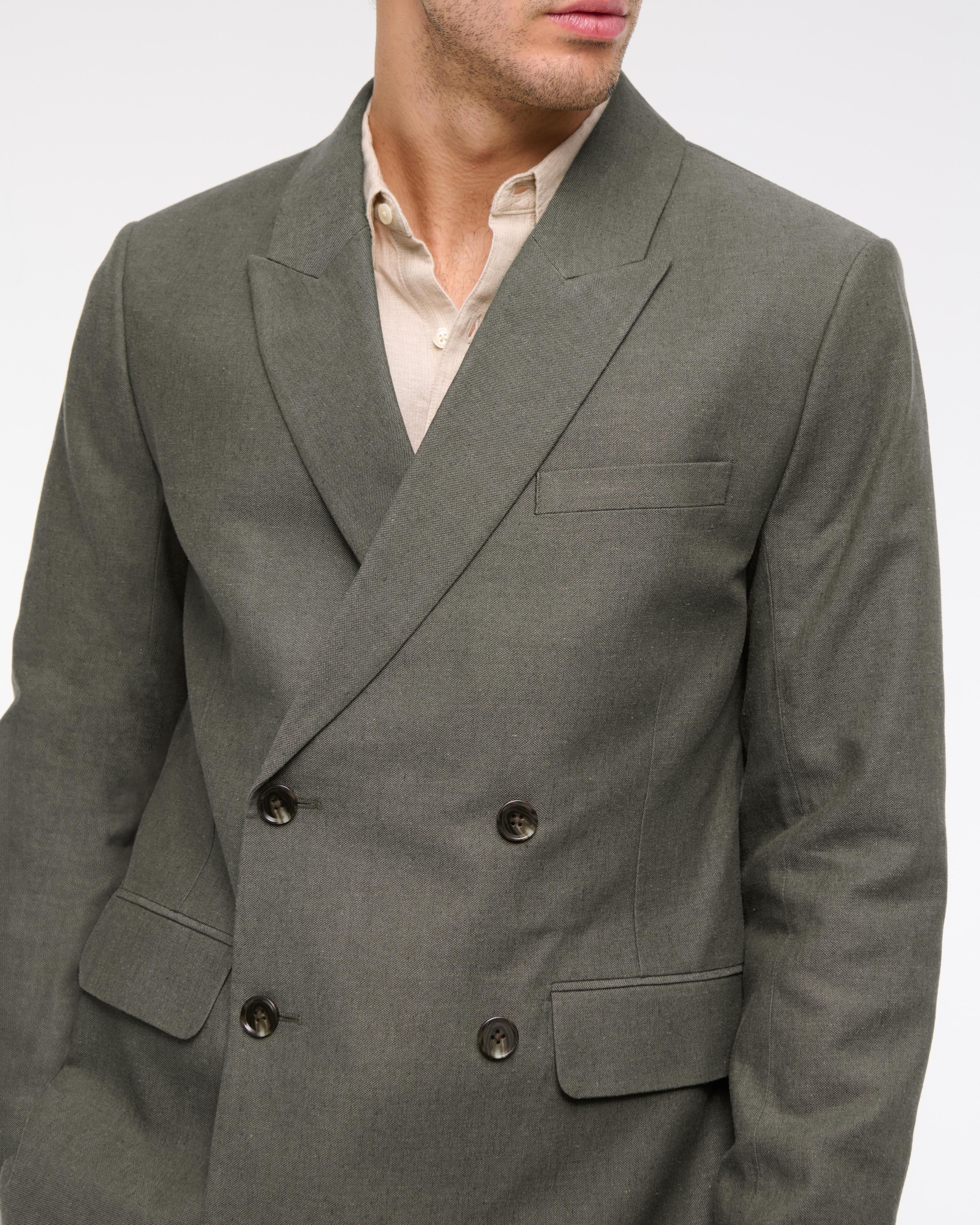 The A&F Collins Tailored Double-Breasted Blazer Product Image