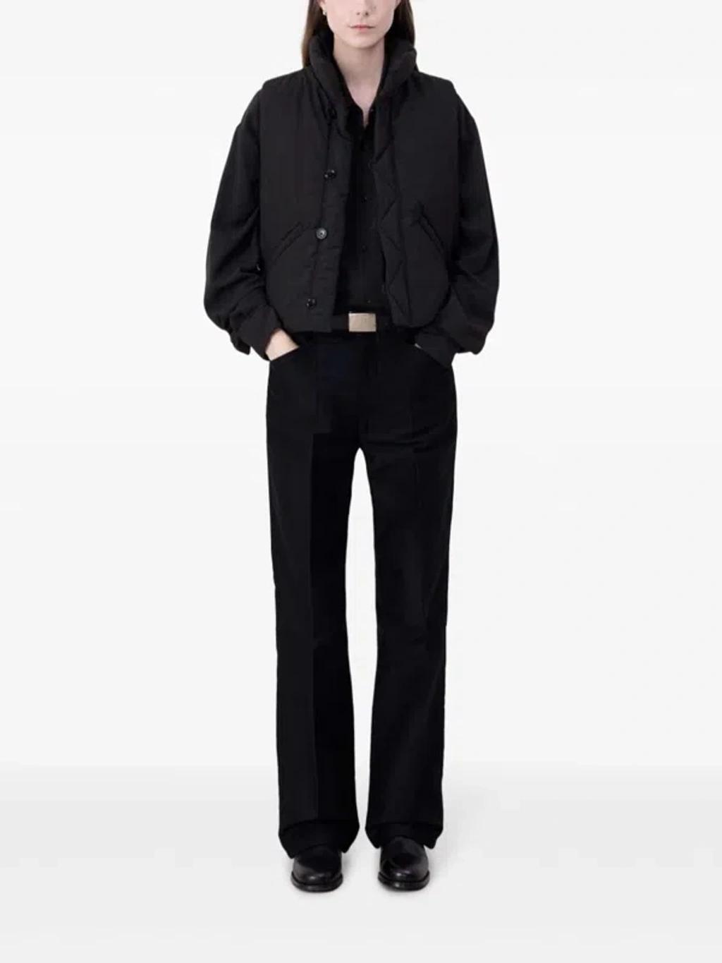 LEMAIRE High-neck Sleeveless Jacket In Black Product Image