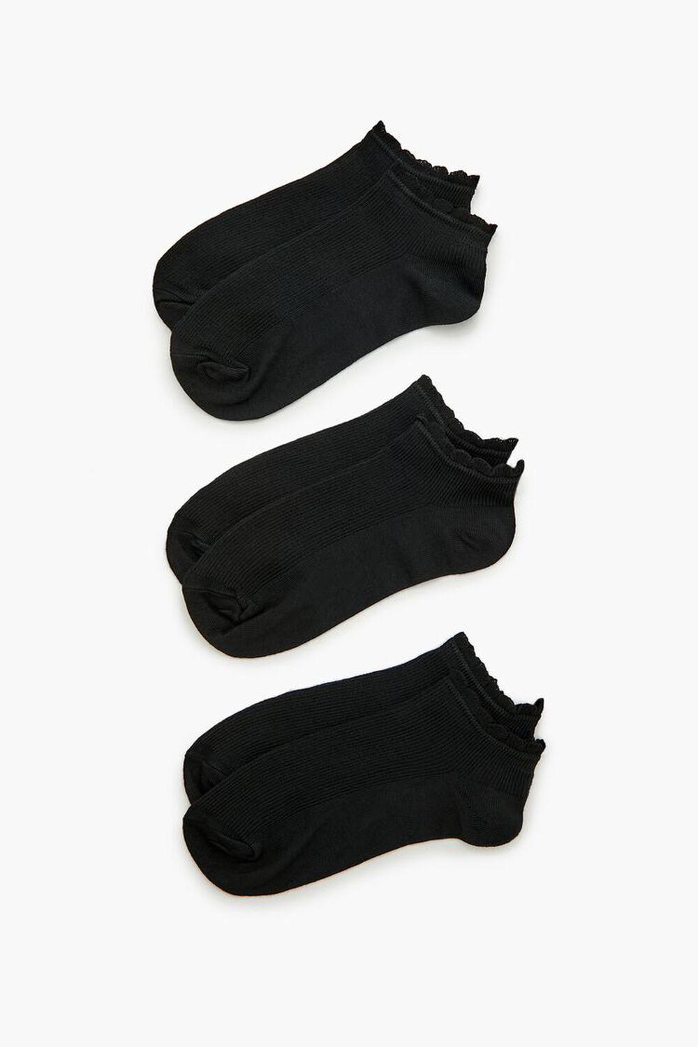 Ruffle-Trim Ankle Socks Set - 3 pack | Forever 21 Product Image