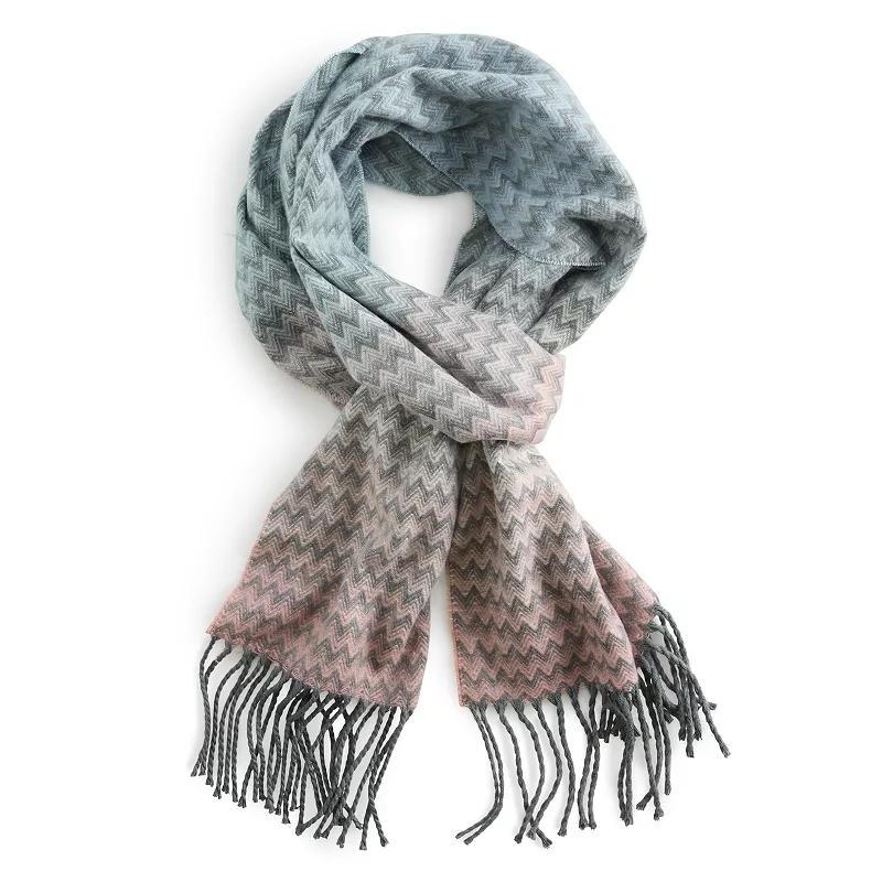 Womens Softer Than Cashmere Ombre Zig Zag Scarf product image