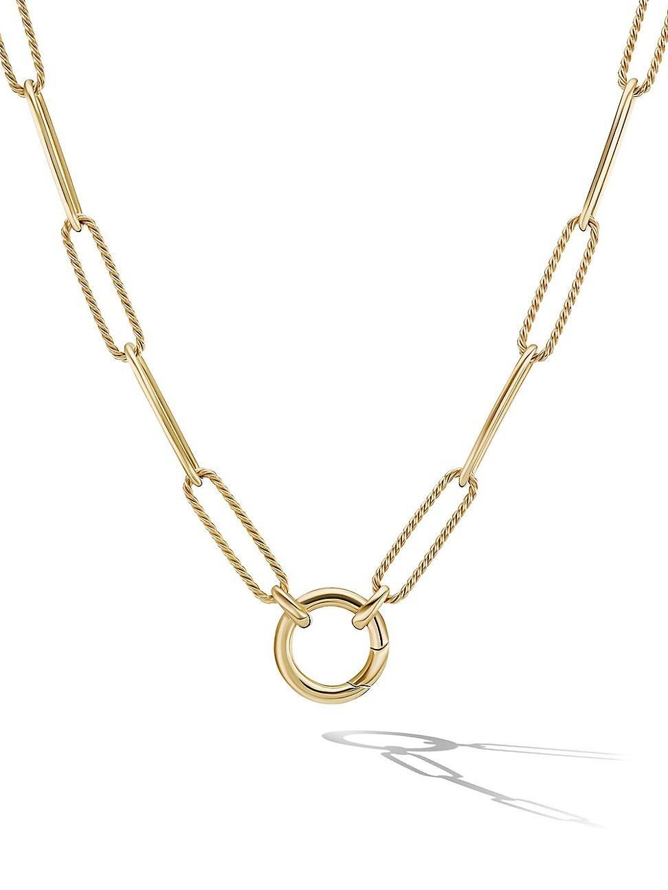 Womens DY Madison Elongated Chain Necklace in 18K Yellow Gold Product Image