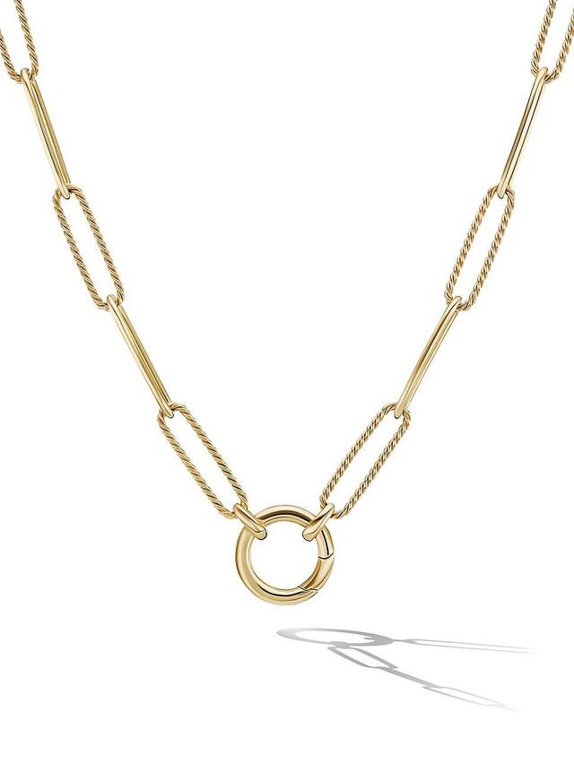 Womens DY Madison Elongated Chain Necklace in 18K Yellow Gold Product Image