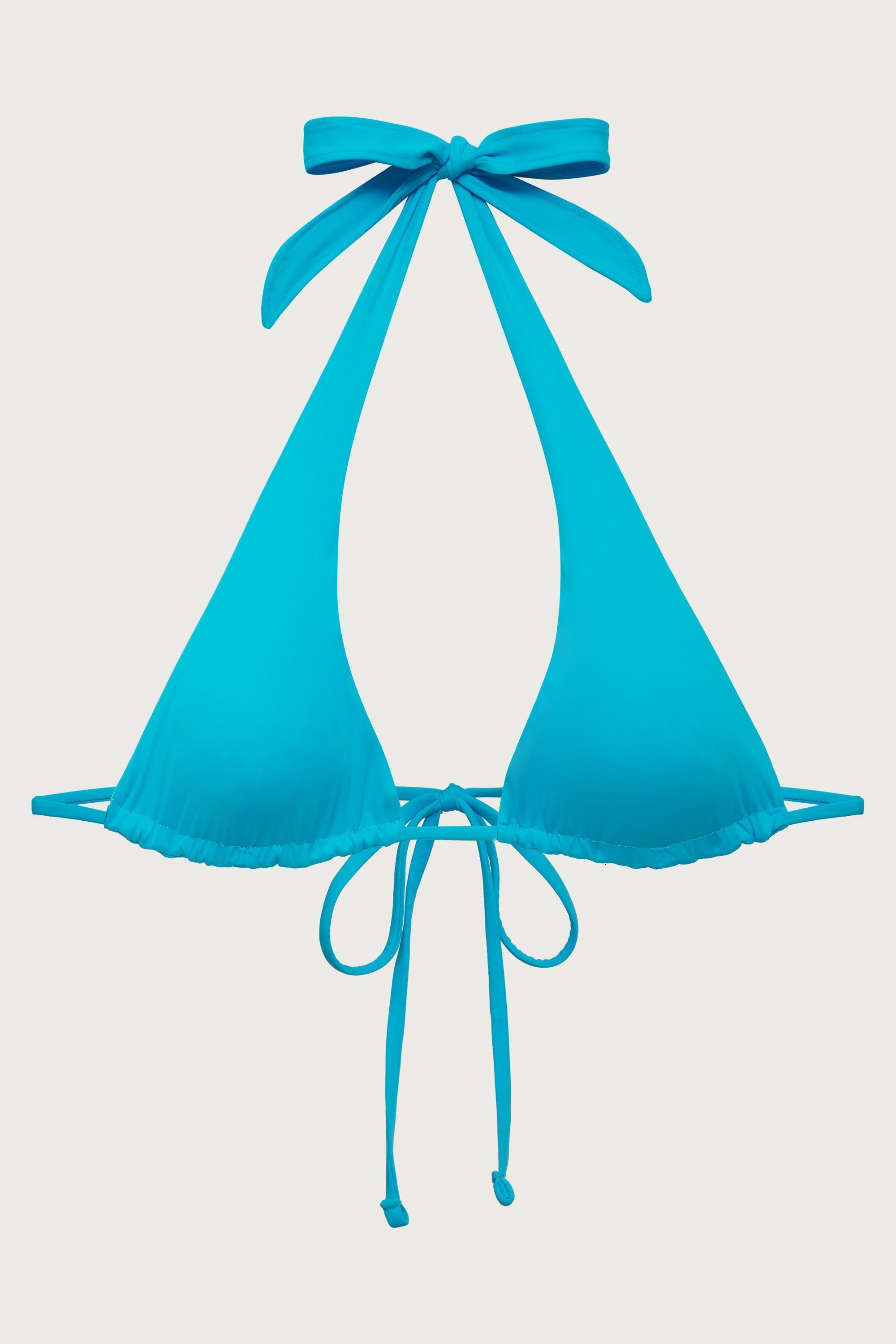 Diana Halter Bikini Top - Morning Blue Product Image