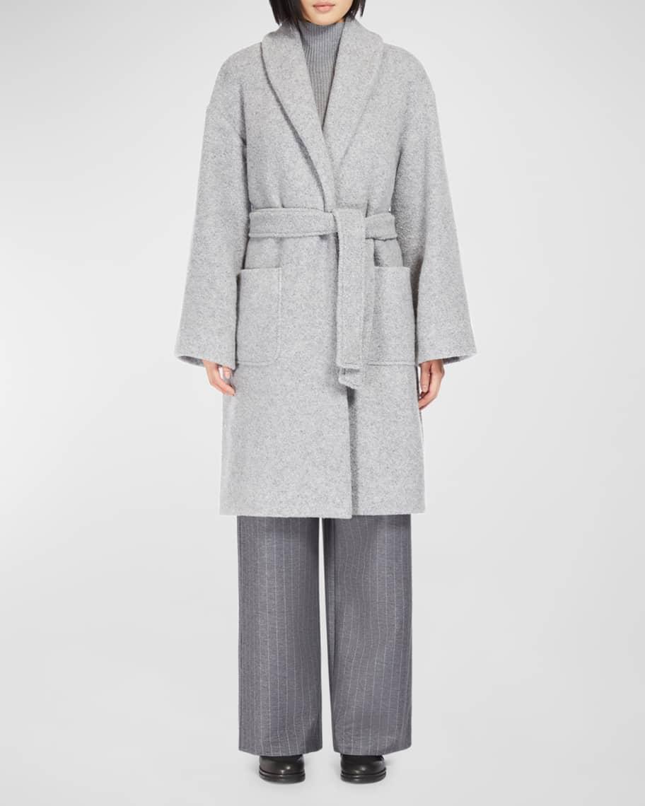 Dafne Shawl-Collar Boucle Coat product image