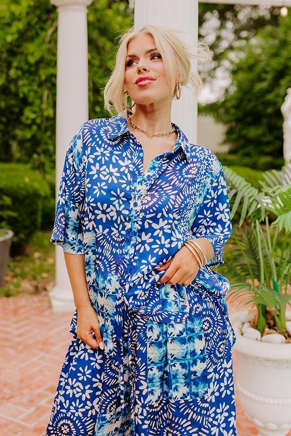 Mykonos Daytrip Satin Button Up Curves Product Image