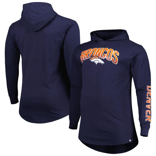 Mens Fanatics Branded Denver Broncos Big & Tall Front Runner Pullover Hoodie Blue Product Image