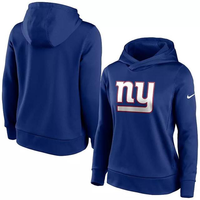 Womens Nike Royal New York Giants Lightweight Performance Hooded Top Product Image