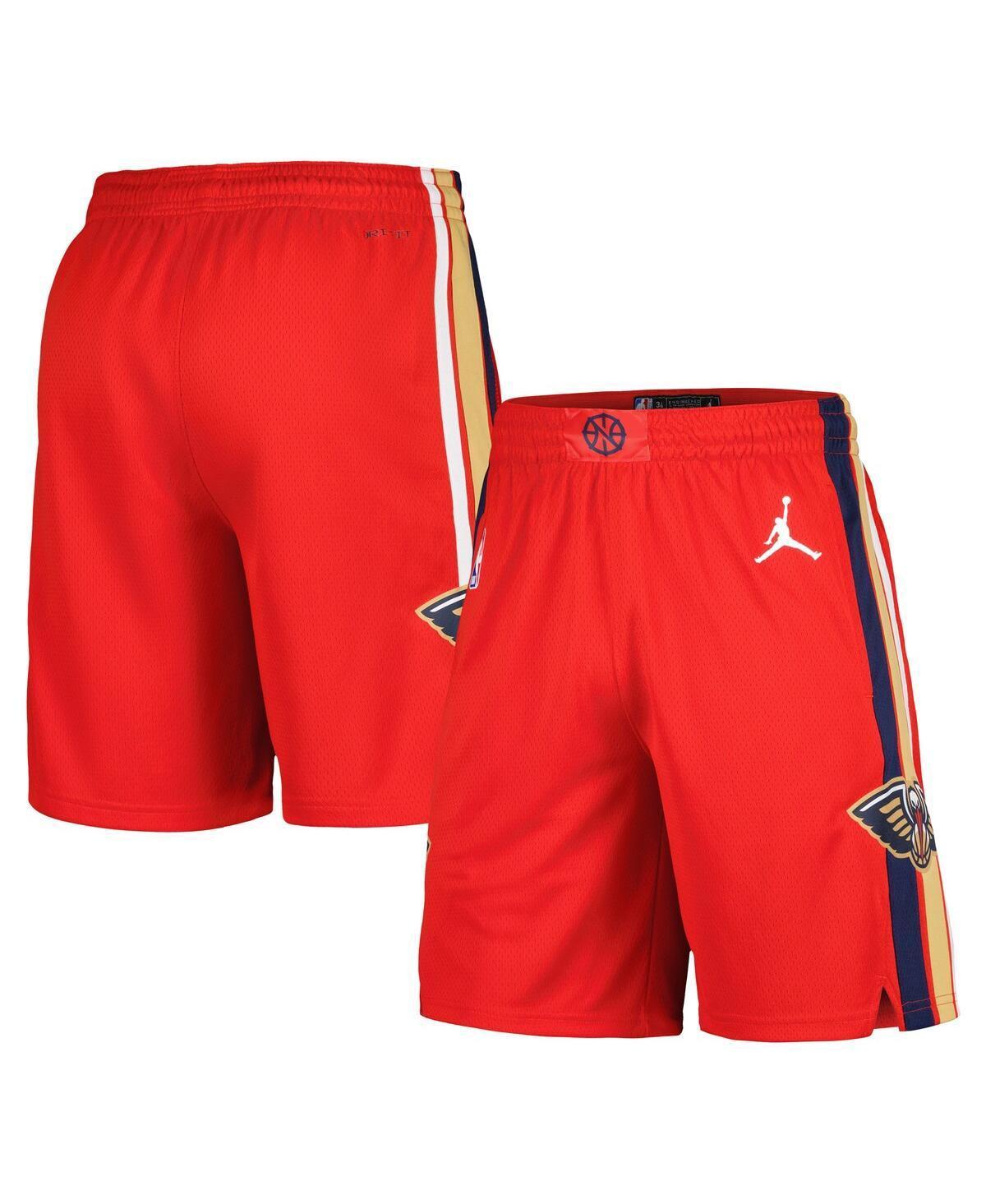 Mens Jordan Red New Orleans Pelicans Statement Edition Swingman Shorts Product Image