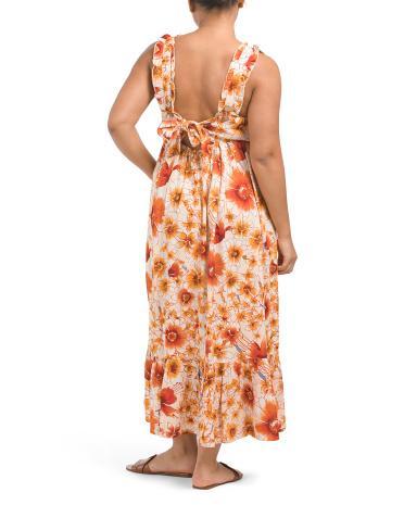 Sleeveless Floral Maxi Dress for Women Product Image