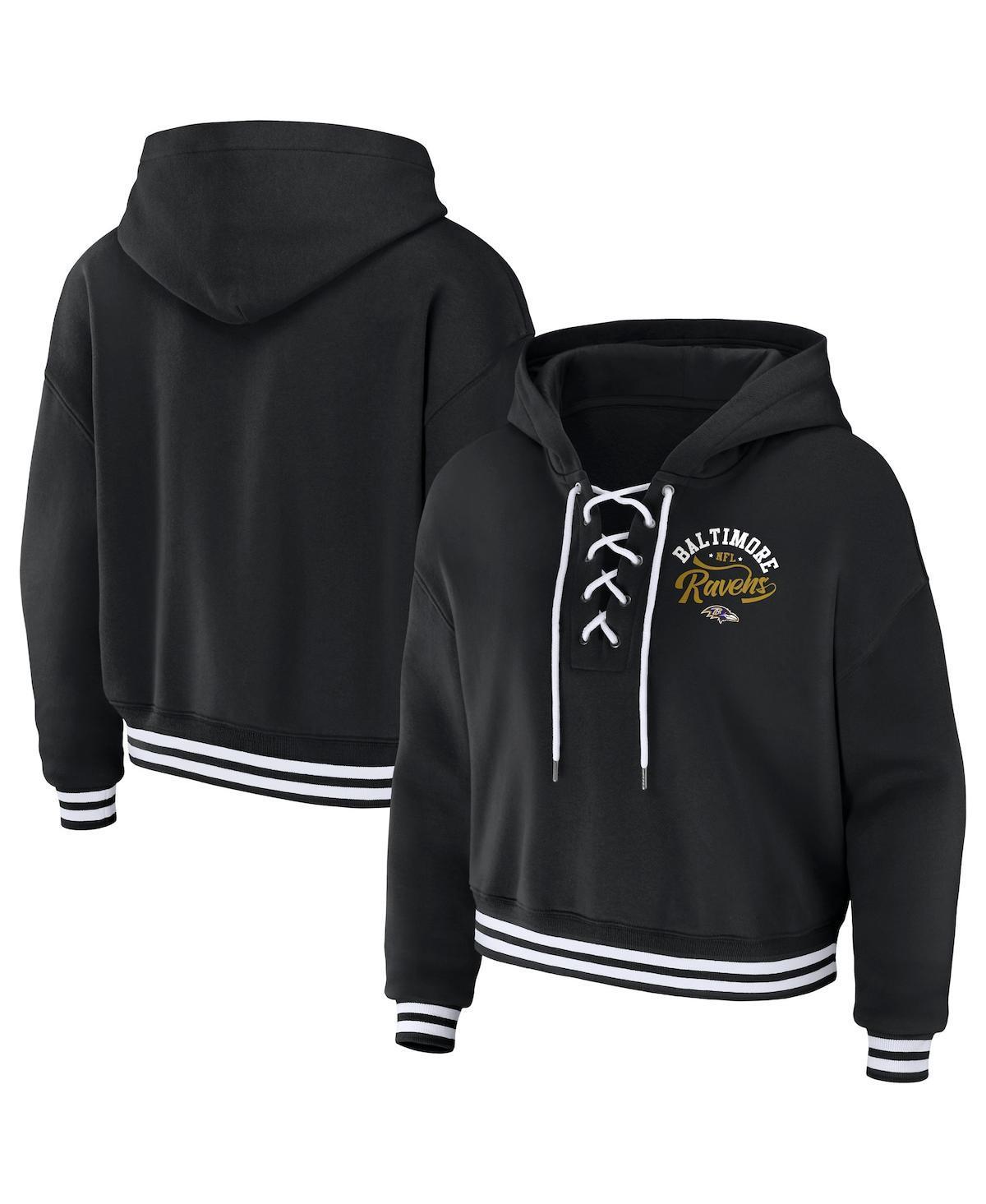 Womens WEAR by Erin Andrews Philadelphia Eagles Lace-Up Pullover Hoodie Product Image