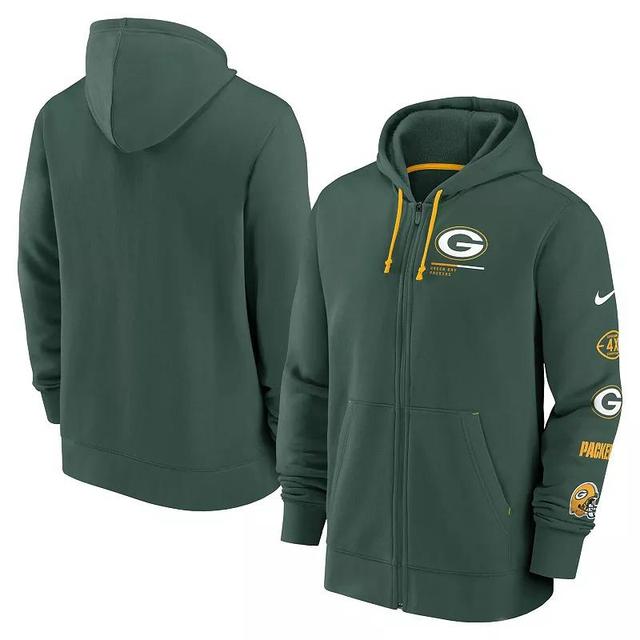 Mens Nike Bay Packers Surrey Full-Zip Hoodie Product Image