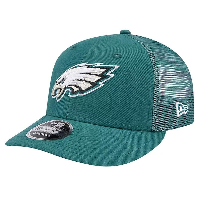 Mens New Era Midnight Philadelphia Eagles Main Trucker Low Profile 9FIFTY Snapback Hat Product Image