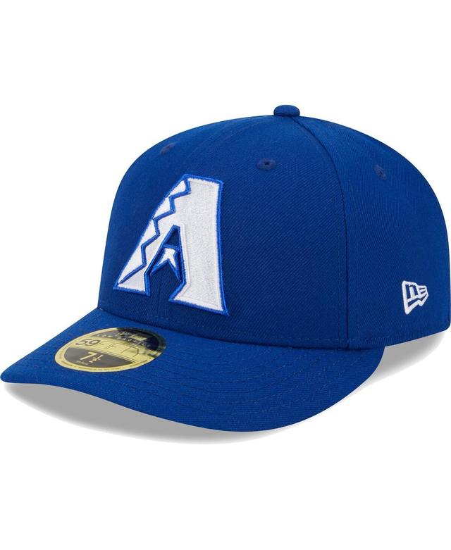 Mens New Era Royal Arizona Diamondbacks White LogoLow Profile 59FIFTY Fitted Hat Product Image