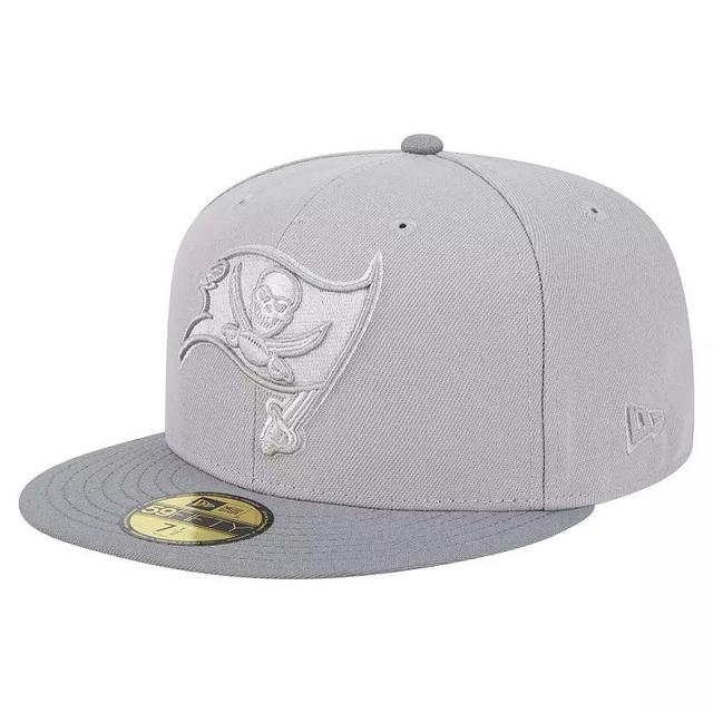 Mens New Era Gray/Graphite Tampa Bay Buccaneers Iron Cloud 59FIFTY Fitted Hat Product Image