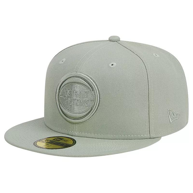 Mens New Era Light Green Detroit Pistons Sage Color Pack 59FIFTY Fitted Hat Product Image