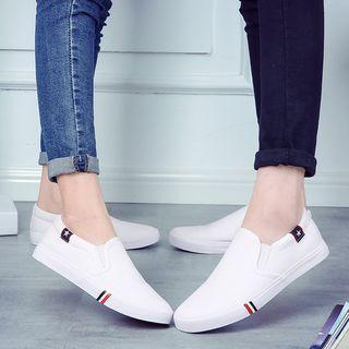 Canvas Couple Slip-Ons Product Image