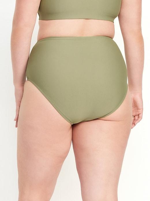 High-Waisted French-Cut Bikini Swim Bottoms Product Image