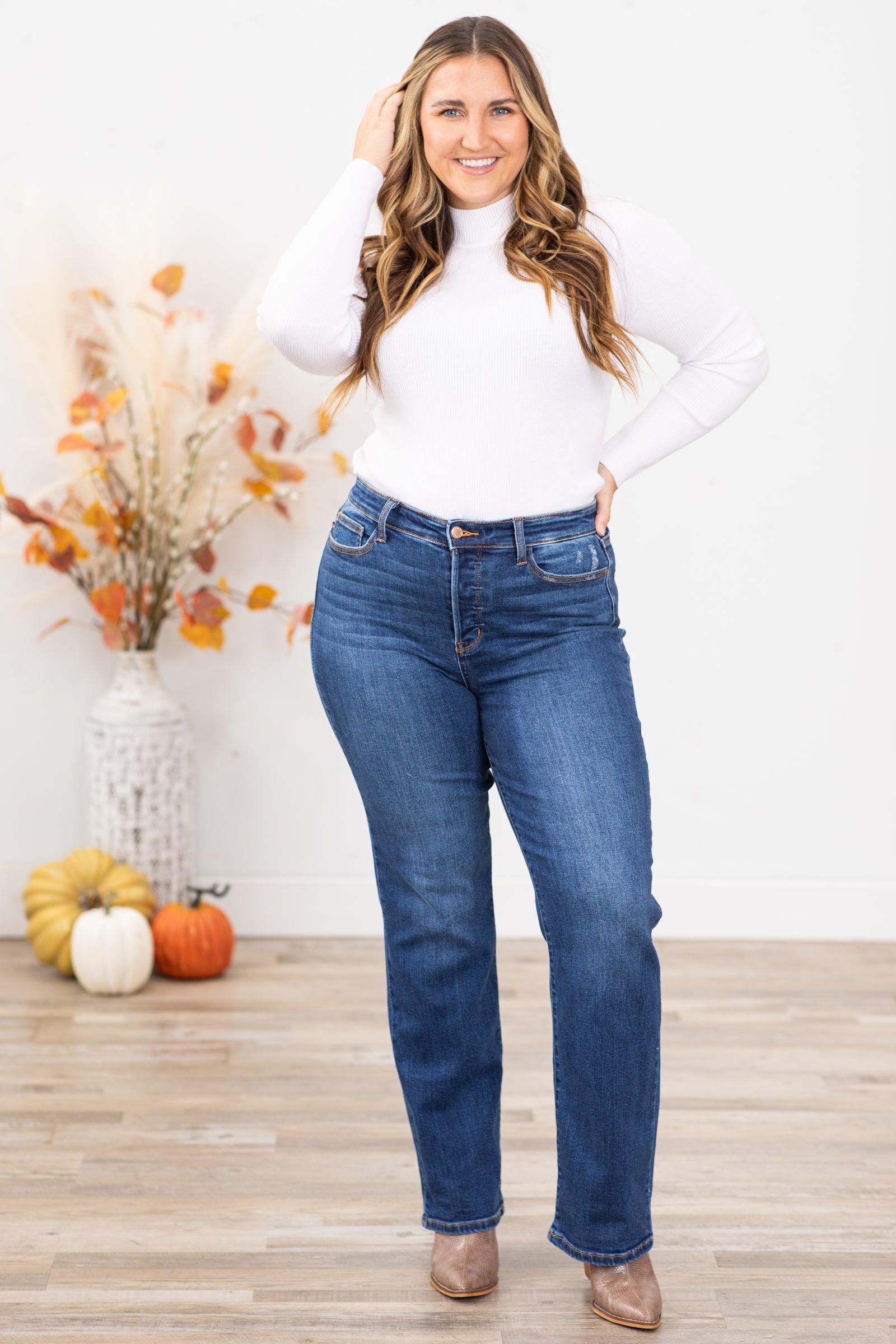 Judy Blue Hidden Button Fly Dad Fit Jeans product image