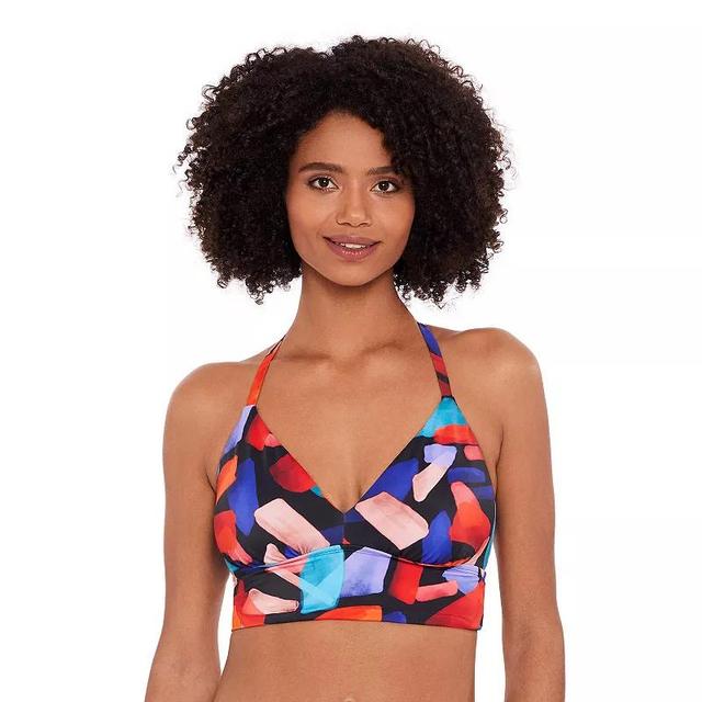 Womens Eco Beach Long Line Bralette Swim Top Product Image