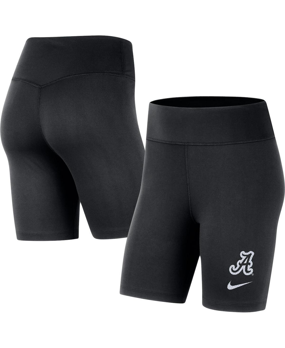 Womens Nike Black Alabama Crimson Tide Performance Biker Shorts Product Image