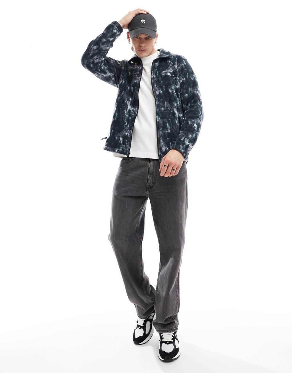 Columbia Steens Mountain printed jacket in gray Product Image