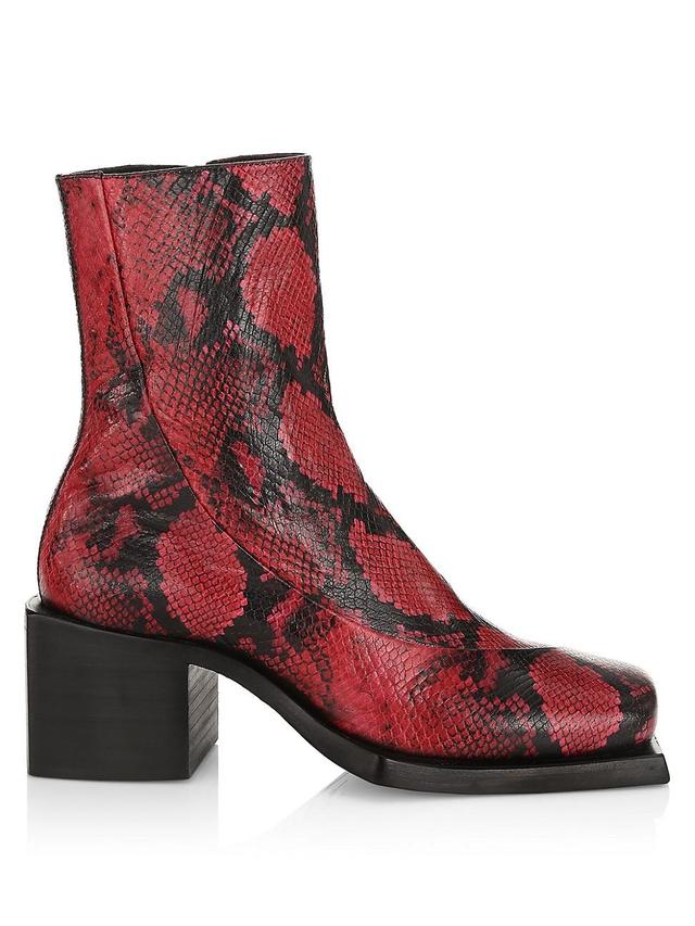 Mens Reese Snake-Embossed Boots Product Image