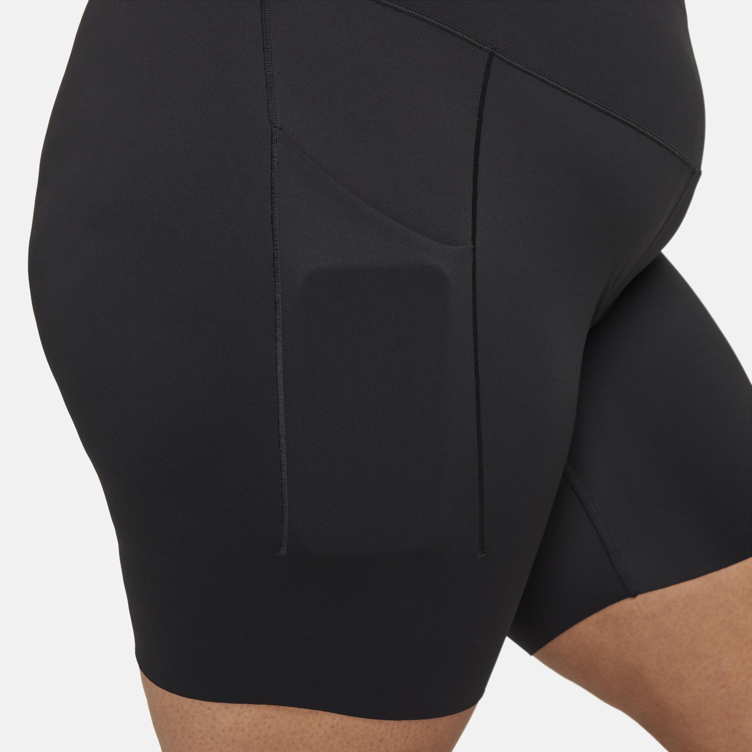 Nike Women's Universa Medium-Support High-Waisted 8" Biker Shorts with Pockets (Plus Size) Product Image