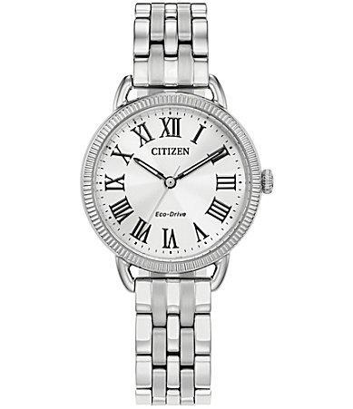 Citizen Womens Classic Coin Edge Three Hand Gold Stainless Steel Bracelet Watch Product Image