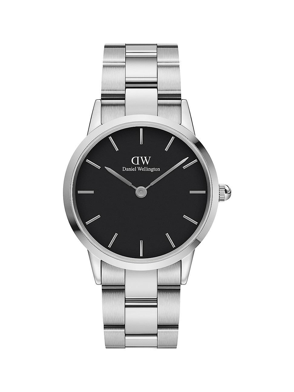 Daniel Wellington Unisex Iconic Link Silver-Tone Stainless Steel Watch 36mm product image