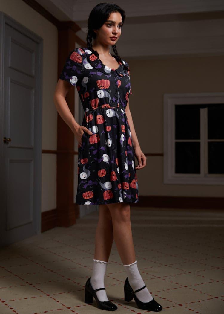 Sweet Shiver of Collared Dress Product Image