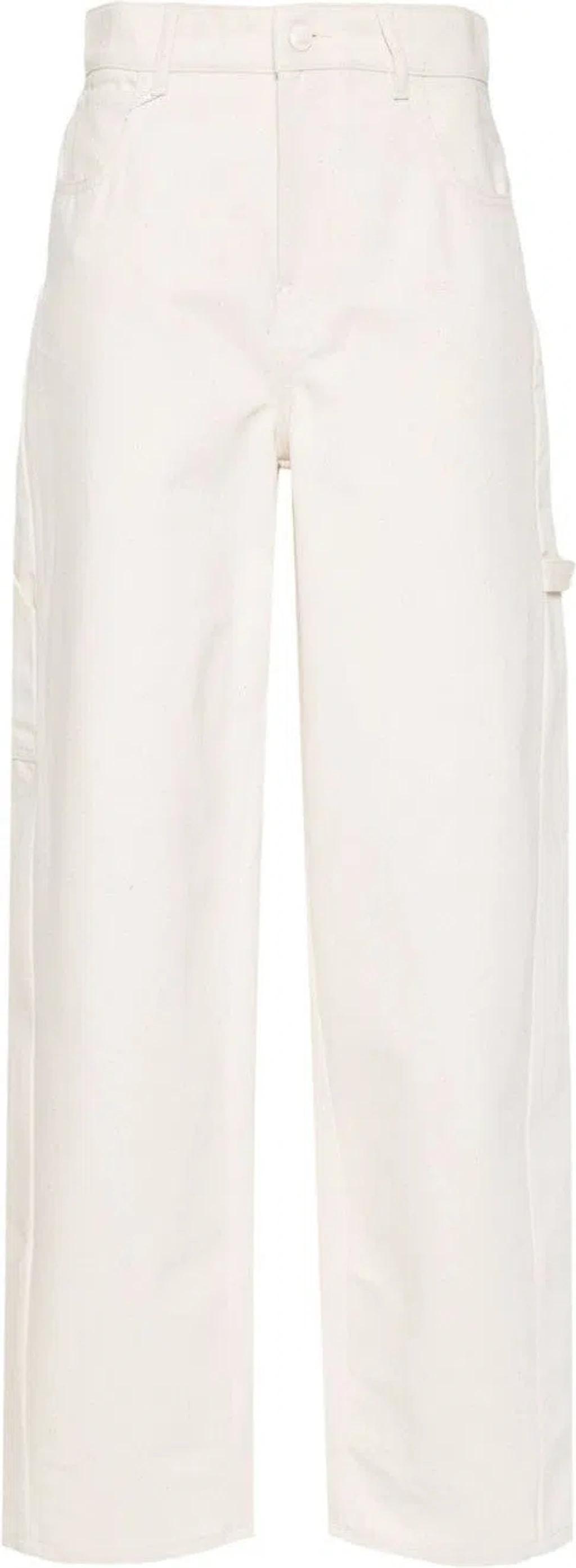 High-rise Wide-leg Jeans In White product image