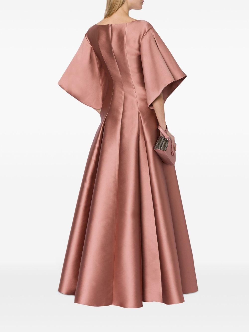 pleated full-skirt gown Product Image