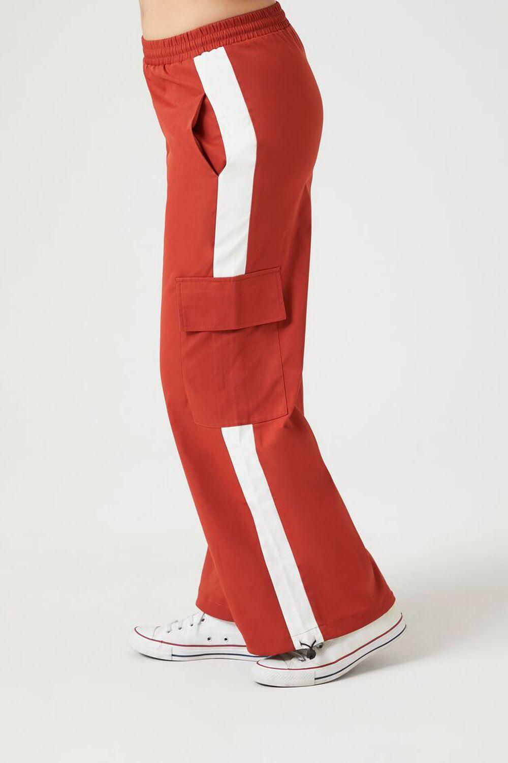 Twill Side-Striped Cargo Pants | Forever 21 Product Image