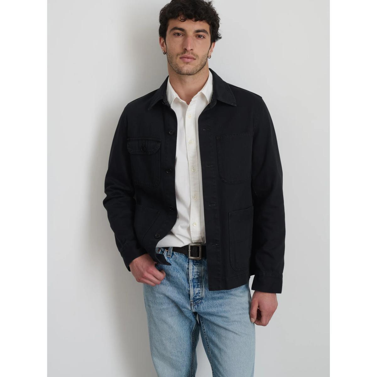 Work Jacket French Washed Black Product Image