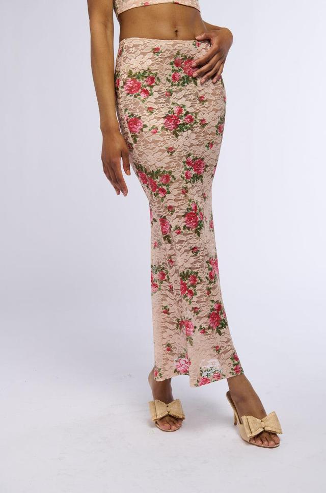 NINA FLORAL MAXI SKIRT Product Image