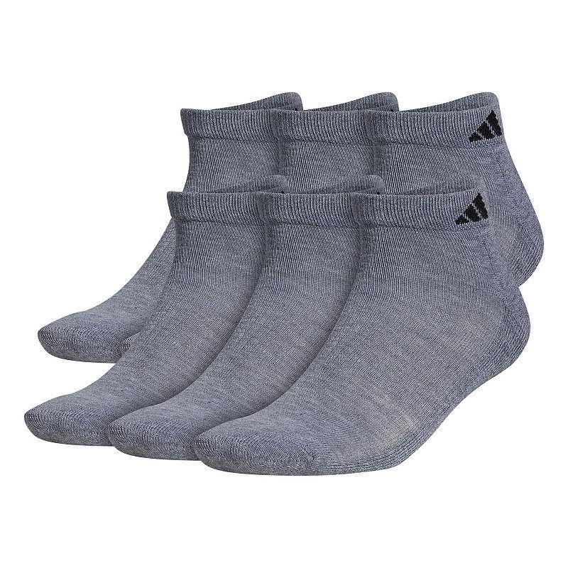 adidas Athletic Cushioned Low-Cut Socks 6 Pairs XL White XL Product Image