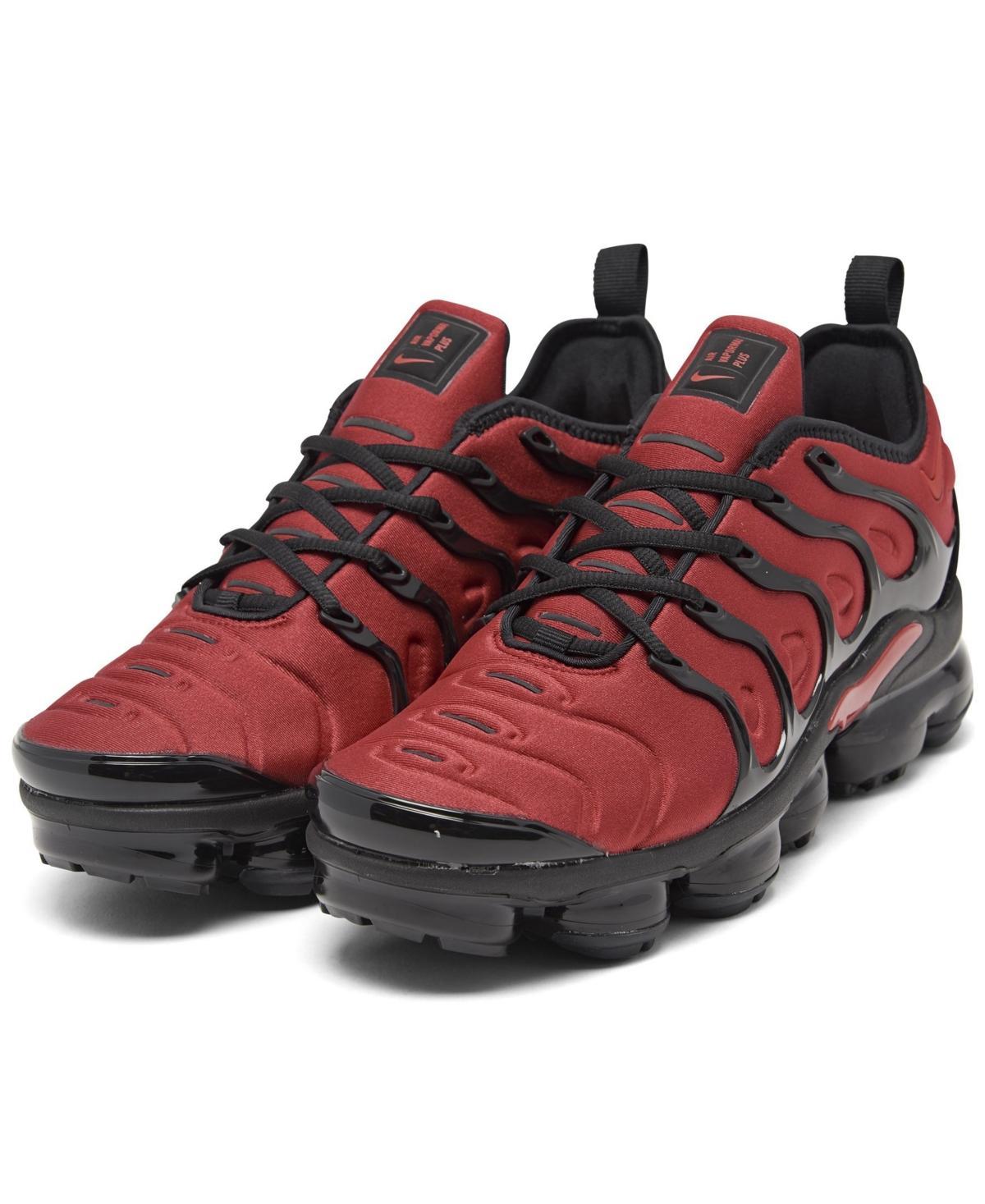 Nike Mens Air VaporMax Plus Running Sneakers from Finish Line - Universty Red Product Image