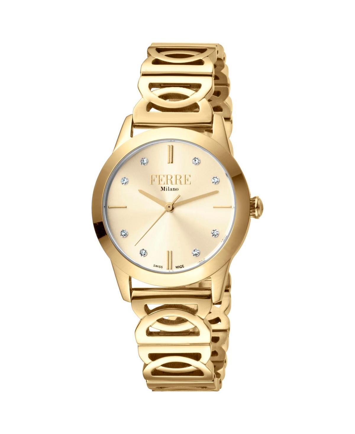 Ferre Milano Womens Classic Gold Dial Watch - FM1L126M0241 - Gold Product Image